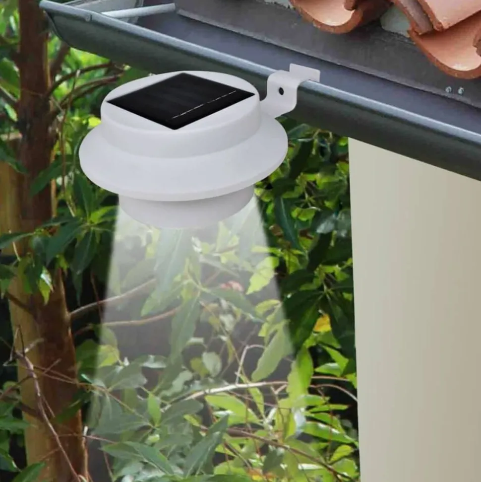 vidaXL Solar buitenlampset 6 stuks wit