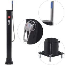 vidaXL Solar douche 8 L PVC staal