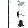 vidaXL Solardouche 20 L 220 cm zwart