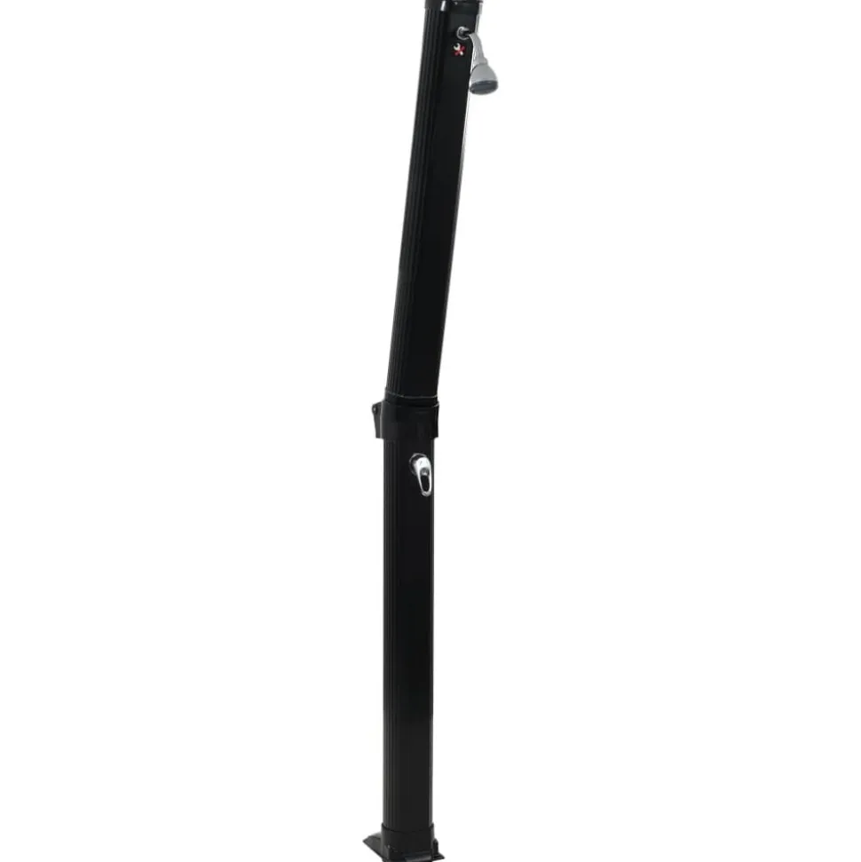 vidaXL Solardouche inklapbaar 23 L 214 cm zwart