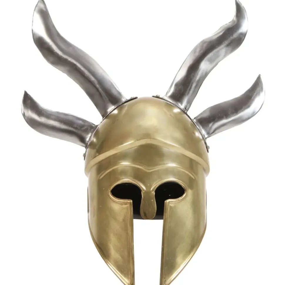 vidaXL Soldatenhelm Grieks replica LARP staal messingkleurig