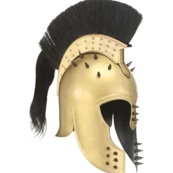 vidaXL Soldatenhelm Grieks replica LARP staal messingkleurig