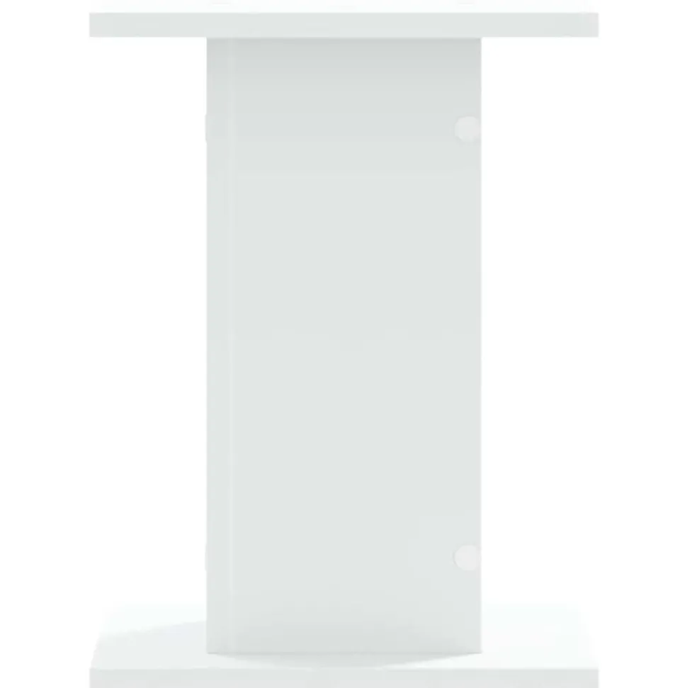 vidaXL Speakerstandaards 2 st 30x30x40 cm bewerkt hout wit