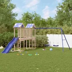vidaXL Speelhuis massief grenenhout