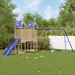 vidaXL Speelhuis massief grenenhout