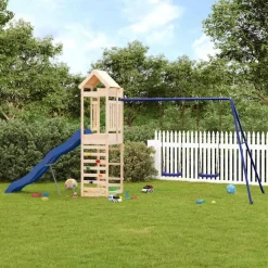 vidaXL Speelhuis massief grenenhout