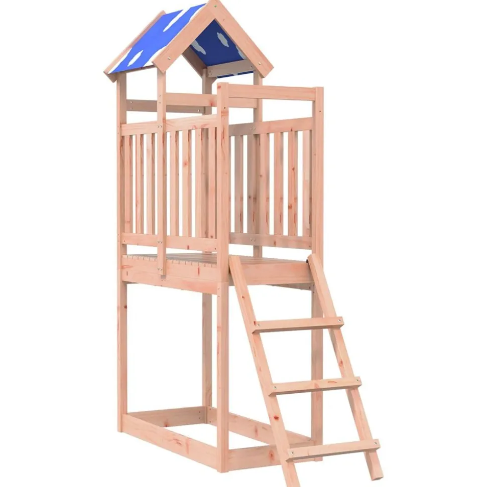 vidaXL Speeltoren Bruin 52,5 x 110,5 x 215 cm Massief Douglas hout