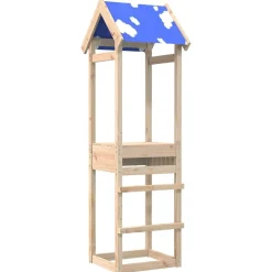 vidaXL Speeltoren Bruin 52,5 x 46,5 x 195 cm Massief grenenhout