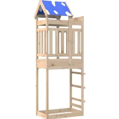vidaXL Speeltoren Bruin 85 x 52,5 x 239 cm Massief grenenhout