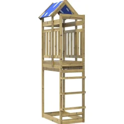 vidaXL Speeltoren Bruin 52,5 x 85 x 239 cm Massief geïmpregneerd hout