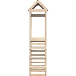 vidaXL Speeltoren Bruin 85 x 52,5 x 239 cm Massief grenenhout