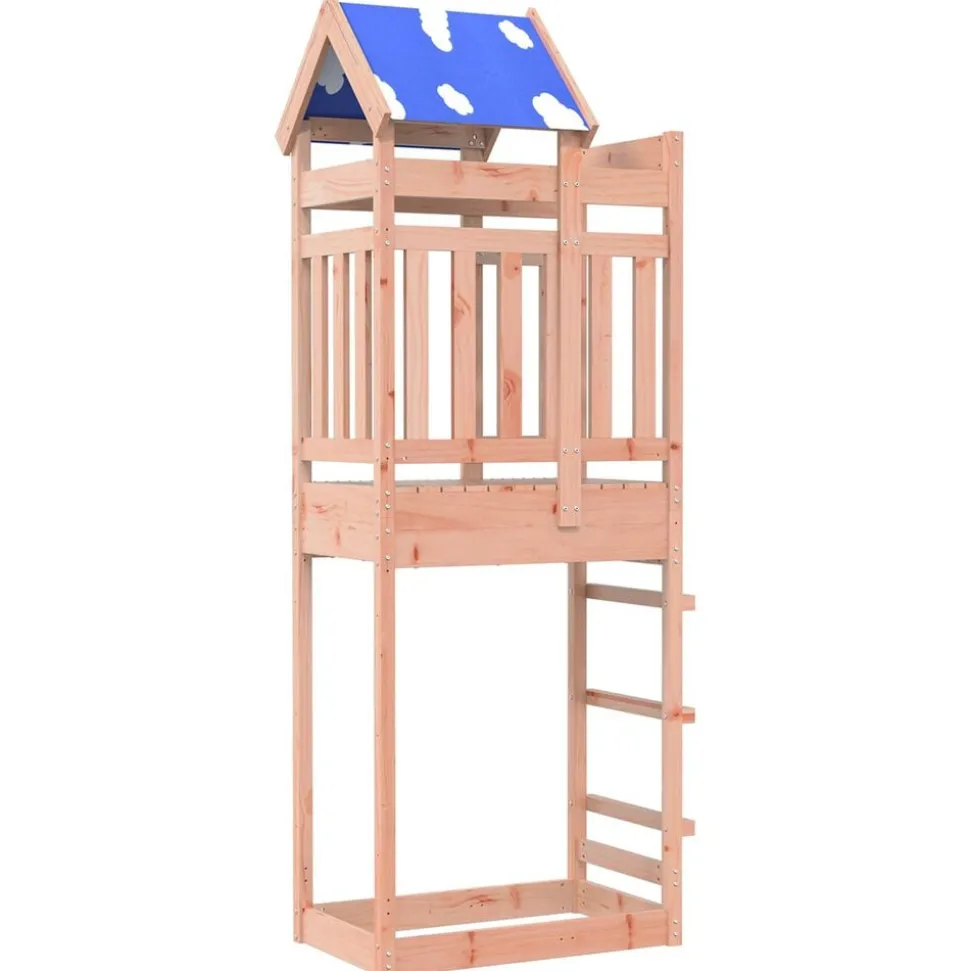vidaXL Speeltoren Bruin 85 x 52,5 x 239 cm Massief Douglas hout