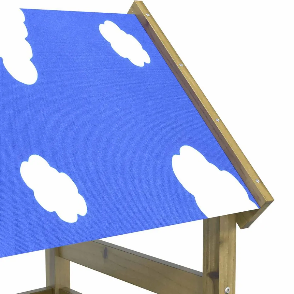 vidaXL Speeltoren Bruin Massief geïmpregneerd hout