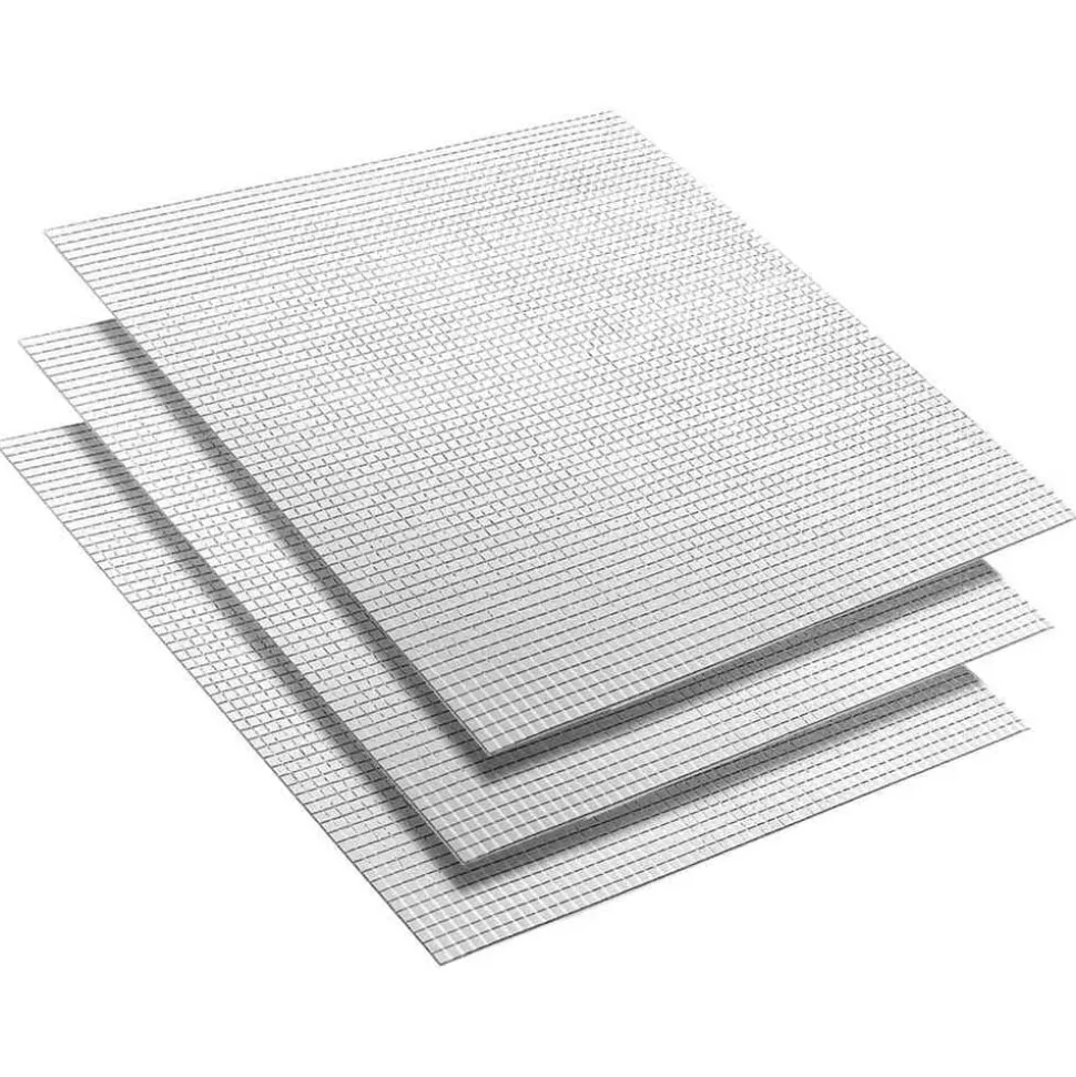 vidaXL Spiegelmozaïek Tegel Geometrisch 3 pcs Zilver 30 x 30 cm Glas