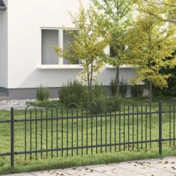 vidaXL Spike Boog Hek Dronten Zwart