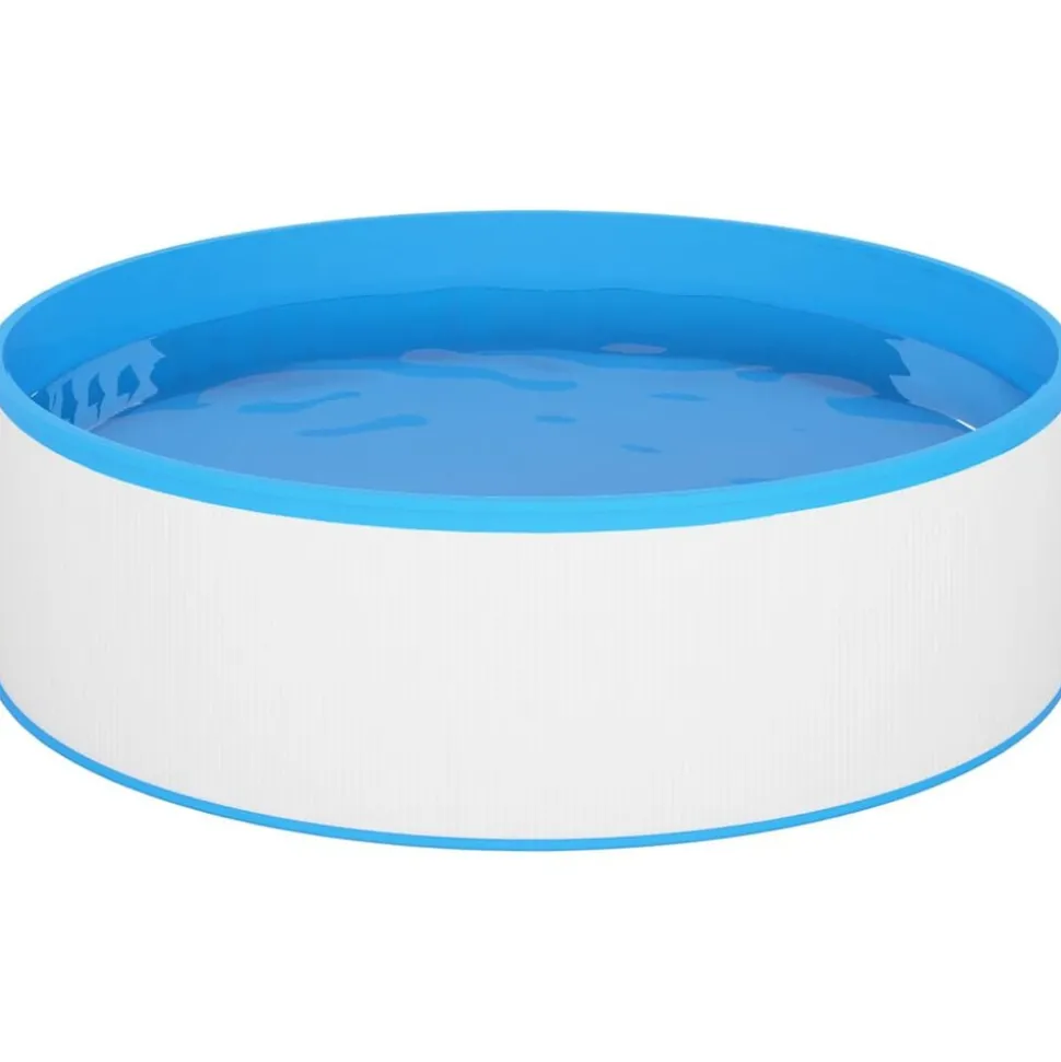 vidaXL Splasher pool met hangende skimmer en pomp 350x90 cm wit