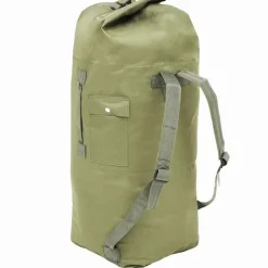 vidaXL Sporttas legerstijl 85 L olijfgroen