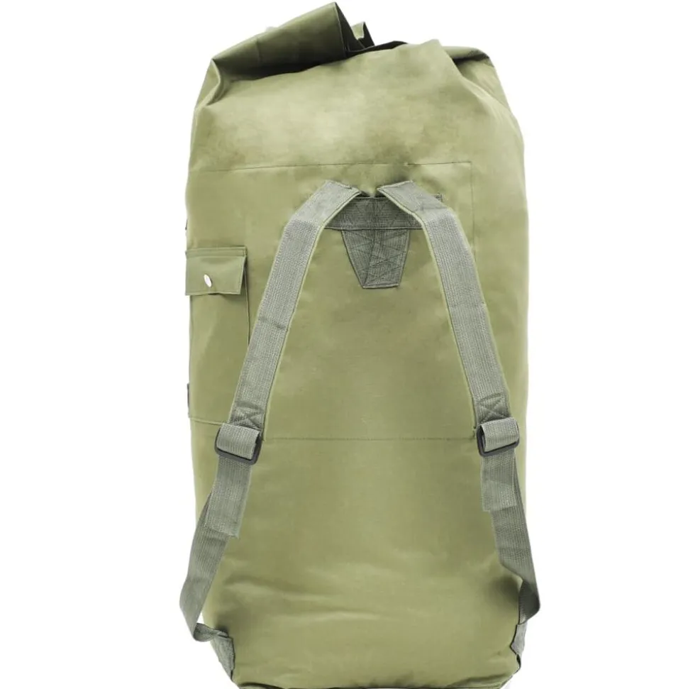 vidaXL Sporttas legerstijl 85 L olijfgroen