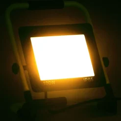 vidaXL Spotlight met handvat LED 100 W warmwit