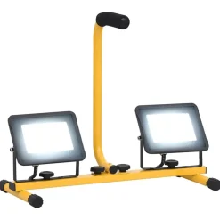 vidaXL Spotlight met handvat LED 2x30 W koudwit