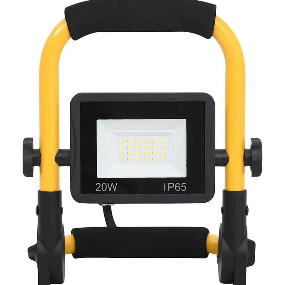 vidaXL Spotlight met handvat LED 20 W warmwit
