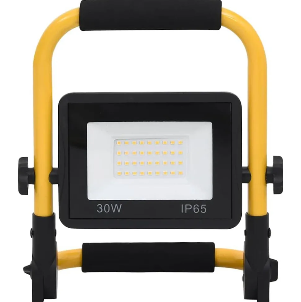 vidaXL Spotlight met handvat LED 30 W warmwit