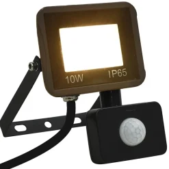 vidaXL Spotlight met sensor LED 10 W warmwit