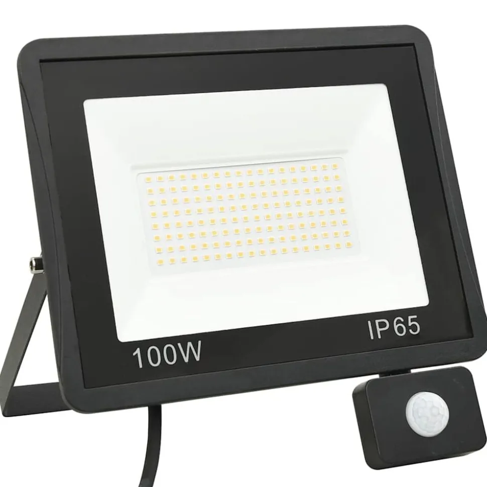vidaXL Spotlight met sensor LED 100 W koudwit