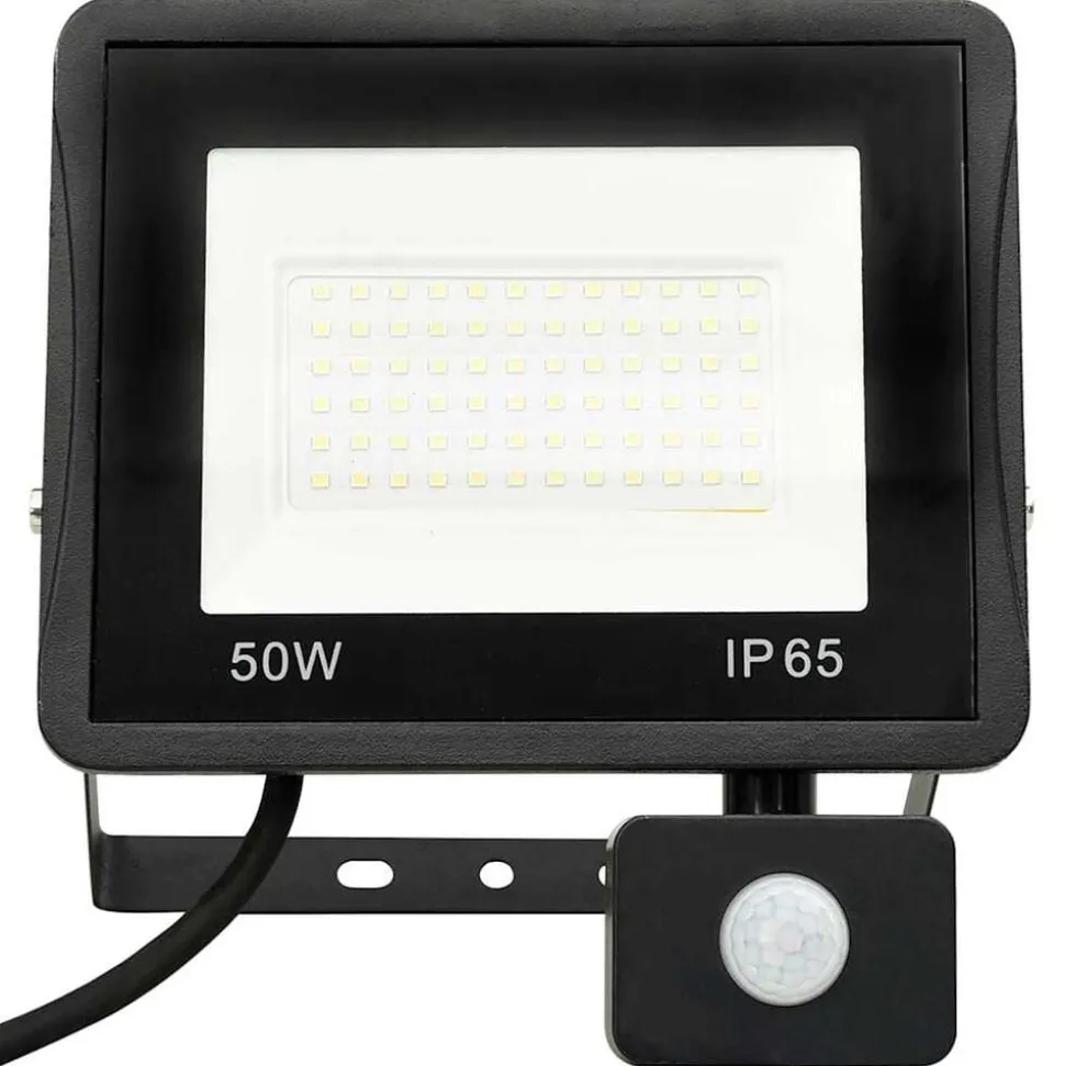 vidaXL Spotlight met sensor LED 50 W koudwit