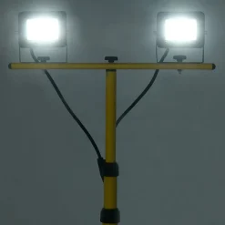 vidaXL Spotlight met statief LED 2x20 W koudwit