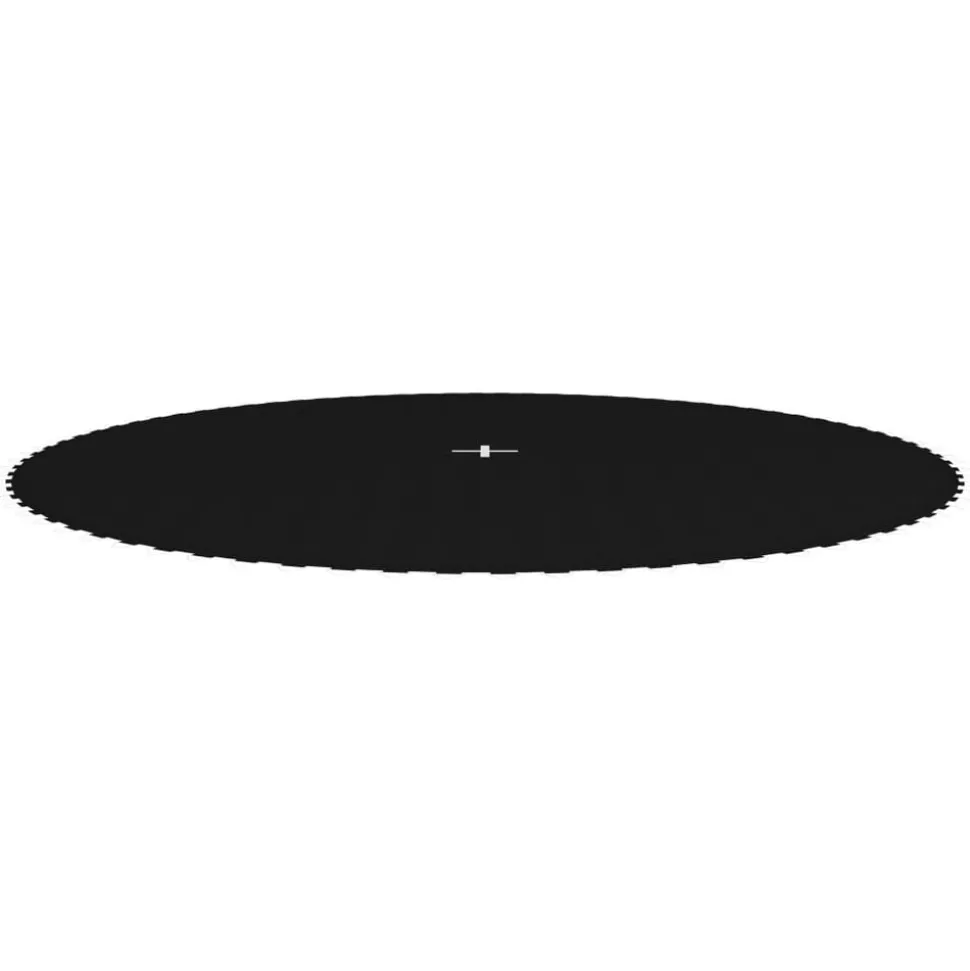 vidaXL Springmat voor 14 feet/4,27 m ronde trampoline stof zwart