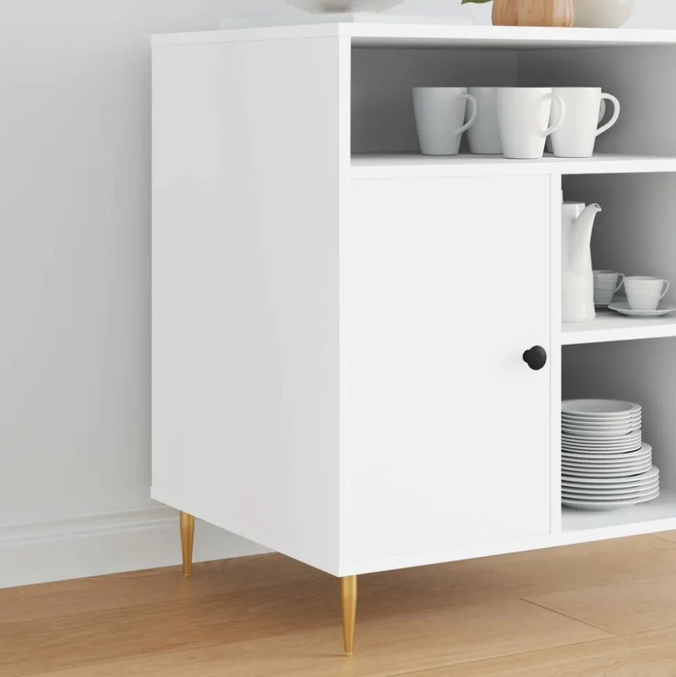 vidaXL Staande Poten 2 pcs Goud 98 x 40 mm IJzer