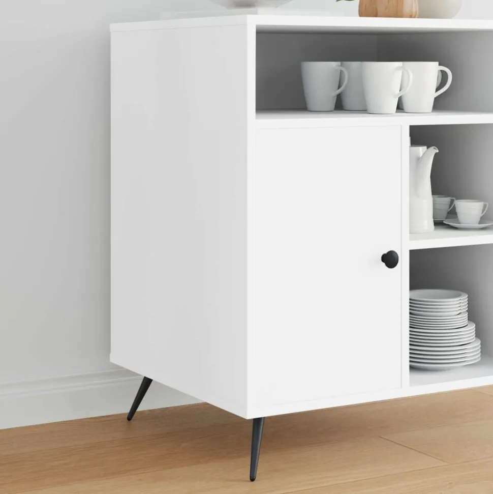 vidaXL Staande Voeten 2 pcs Zwart 56 x 56 x 100 mm IJzer
