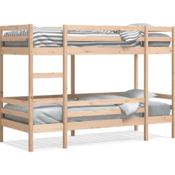 vidaXL Stapelbed massief grenenhout 80x200 cm
