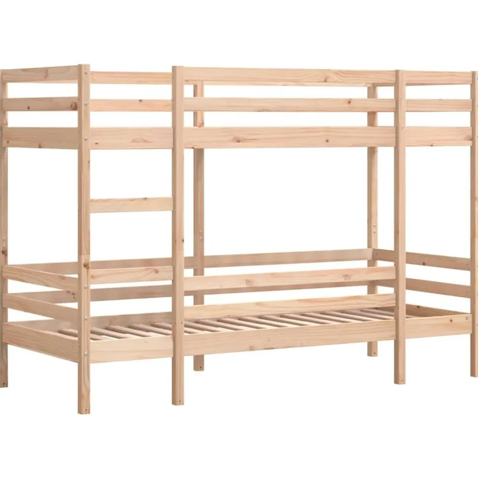 vidaXL Stapelbed massief grenenhout 80x200 cm