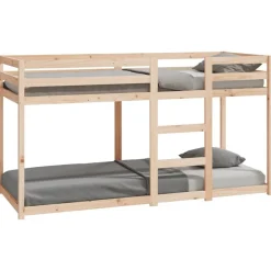 vidaXL Stapelbed massief grenenhout 80x200 cm
