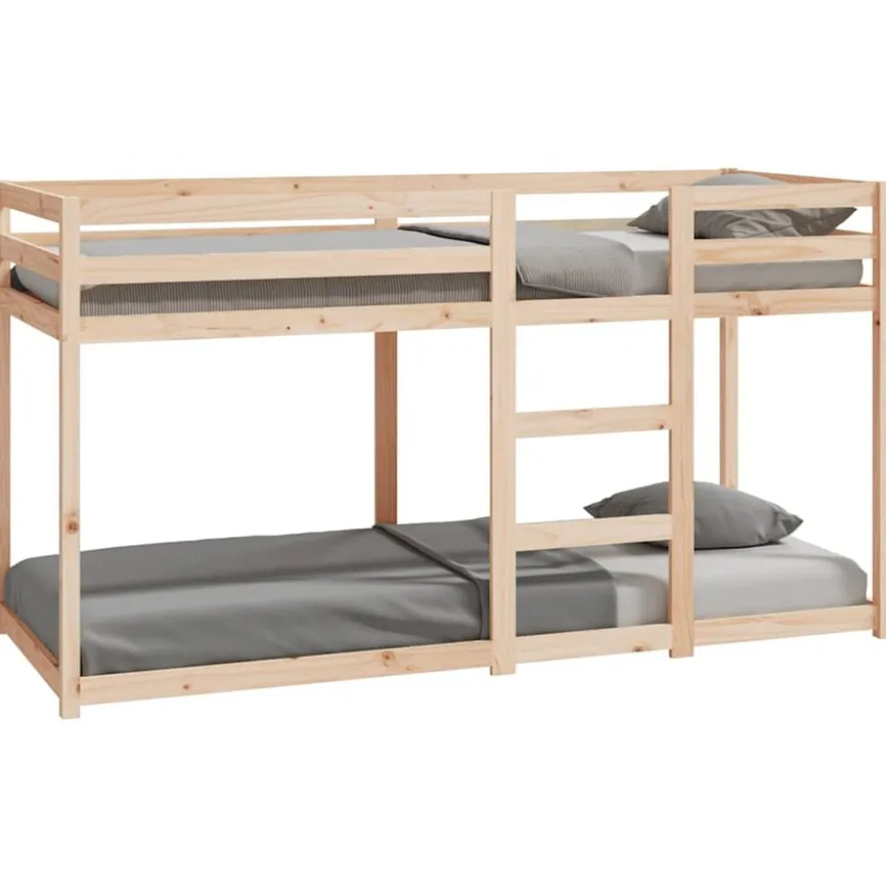 vidaXL Stapelbed massief grenenhout 80x200 cm