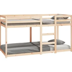 vidaXL Stapelbedframe zonder matras massief grenenhout 90x200 cm