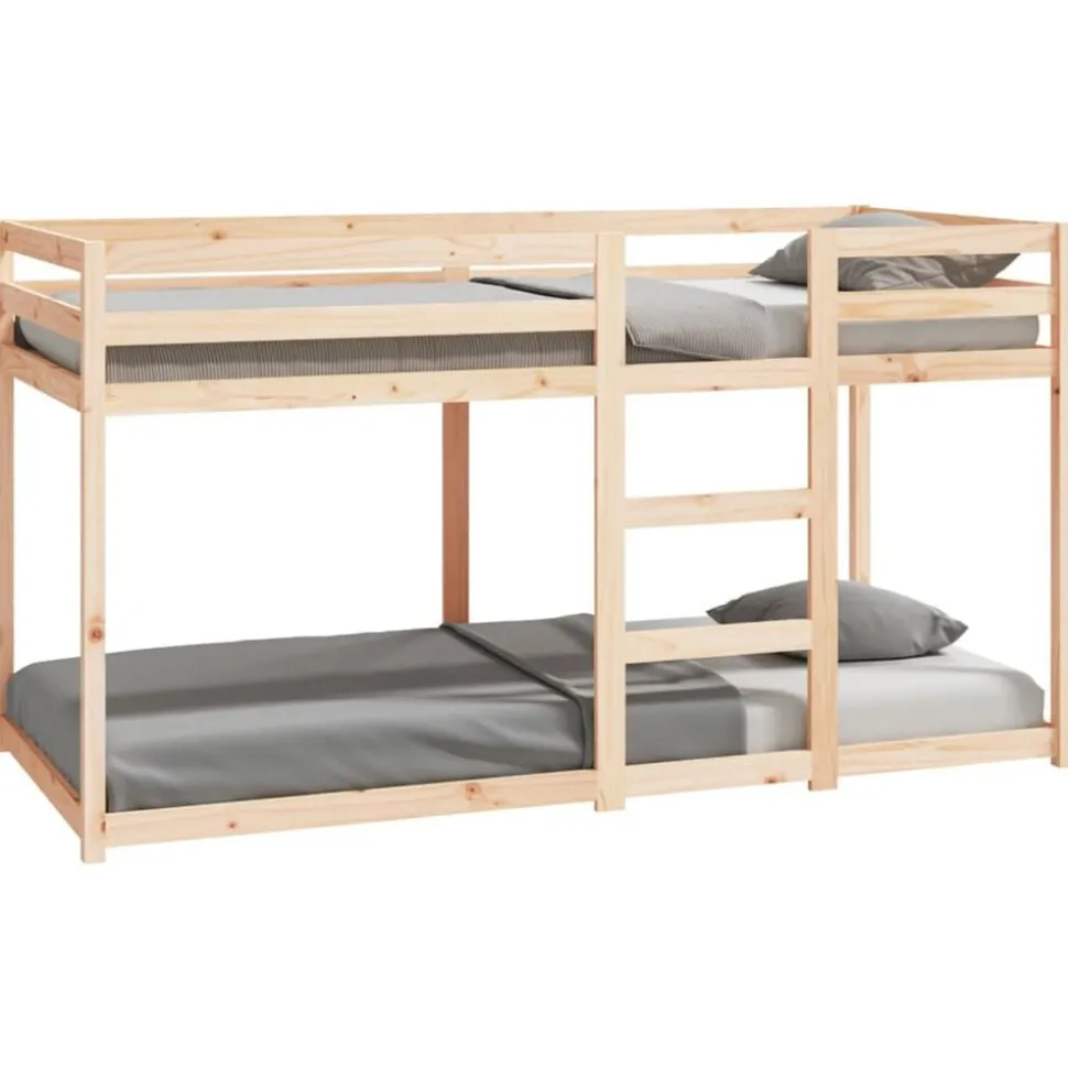 vidaXL Stapelbedframe zonder matras massief grenenhout 90x200 cm