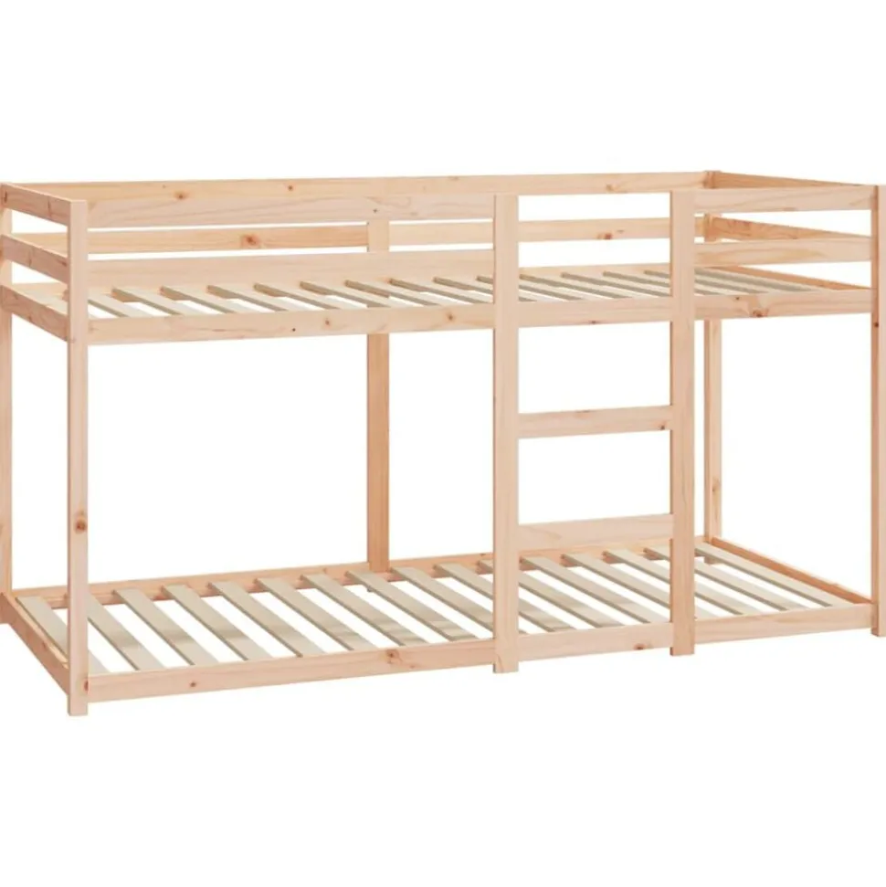 vidaXL Stapelbedframe zonder matras massief grenenhout 90x200 cm