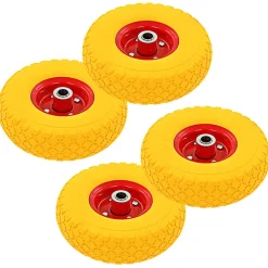 vidaXL Steekwagenwielen 4 st 3,00-4 (245x82) massief PU