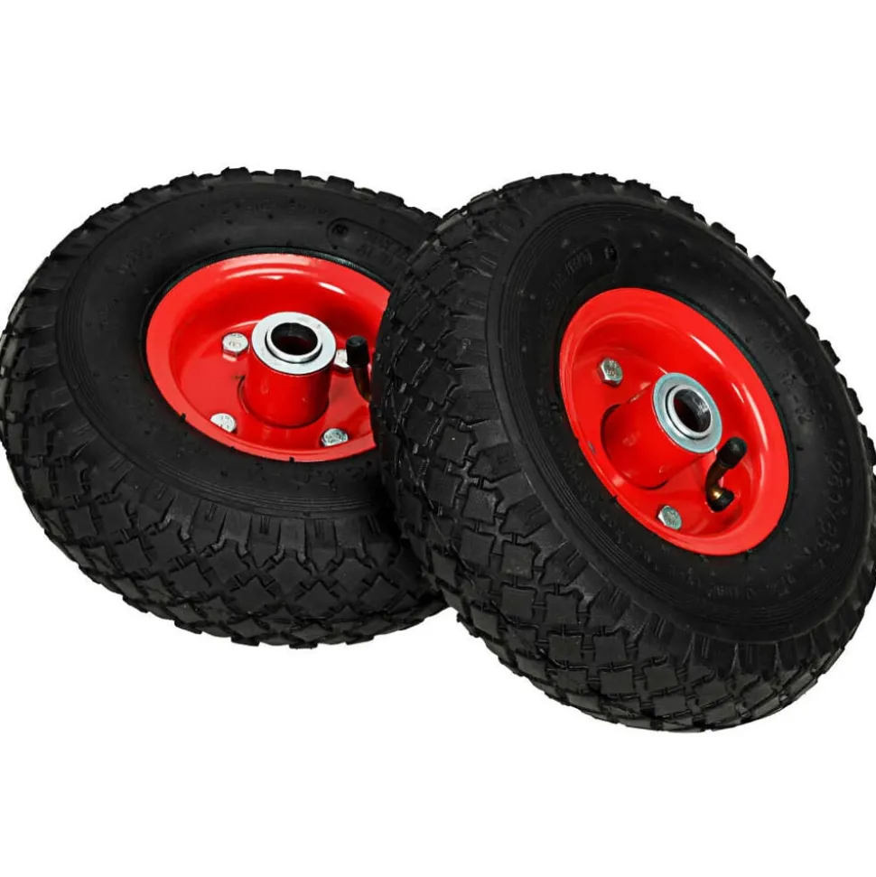 vidaXL Steekwagenwielen 2 st 3,00-4 (245x82) rubber