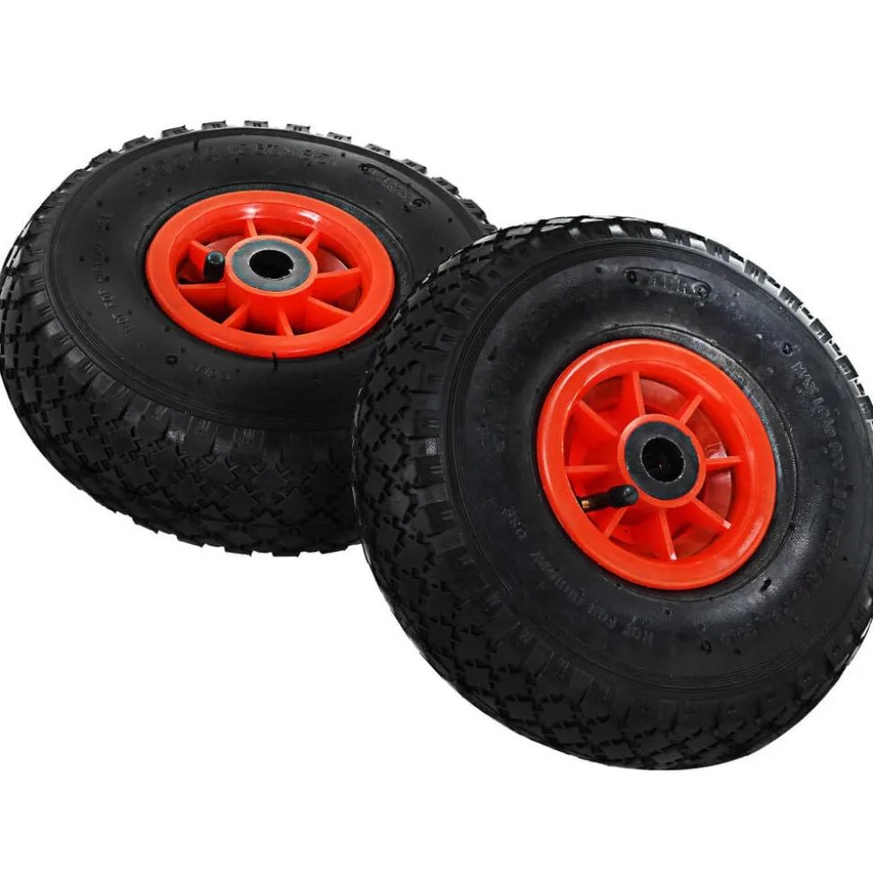 vidaXL Steekwagenwielen 2 st 3,00-4 (245x82) rubber