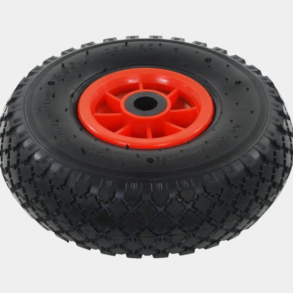 vidaXL Steekwagenwielen 2 st 3,00-4 (245x82) rubber