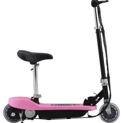 vidaXL Step elektrisch met zitje 120 W roze
