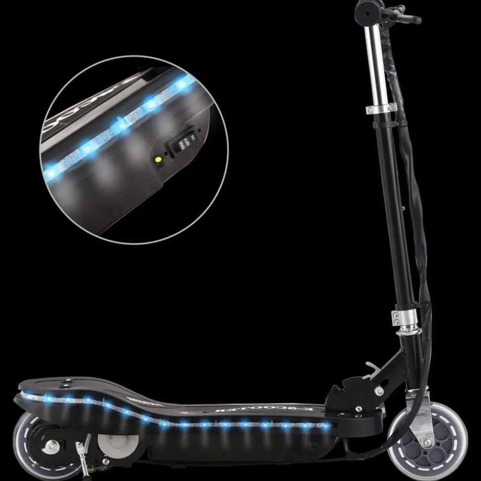 vidaXL Step elektrisch met LED 120 W zwart