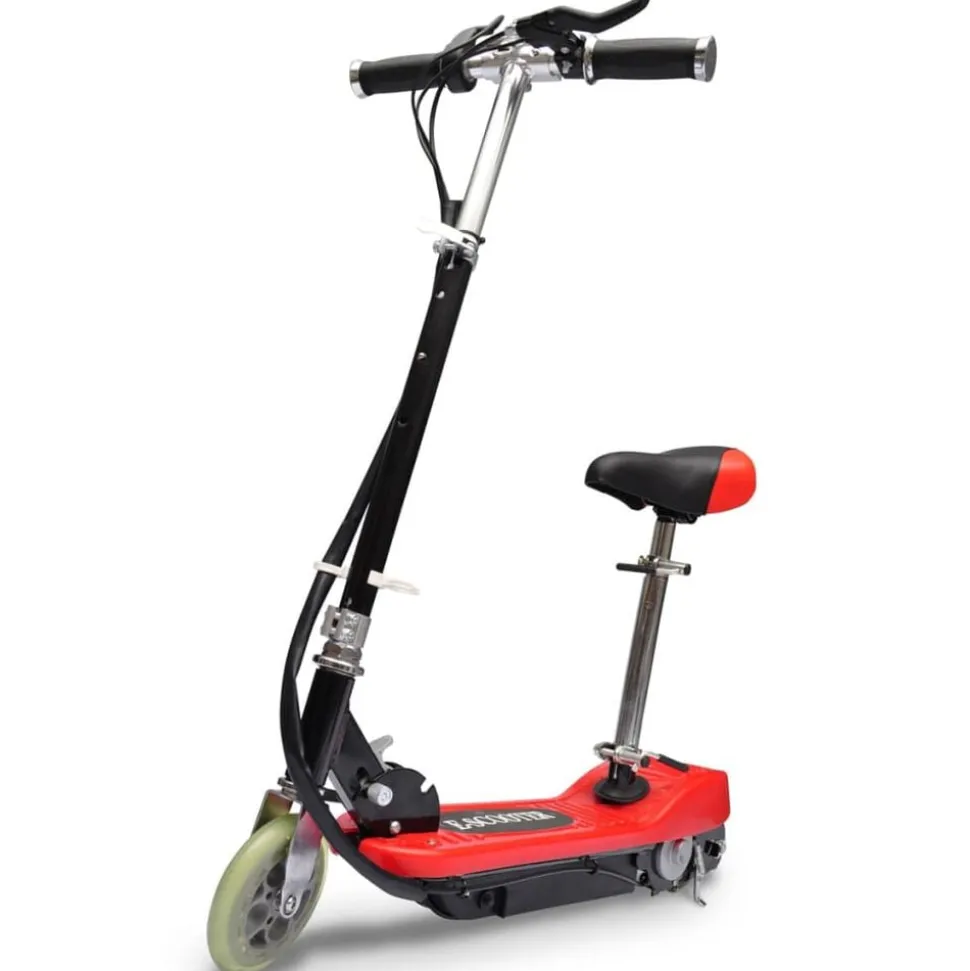 vidaXL Step elektrisch met zitje 120 W rood