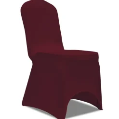 vidaXL Stoelhoes stretch 4 stuks bordeaux