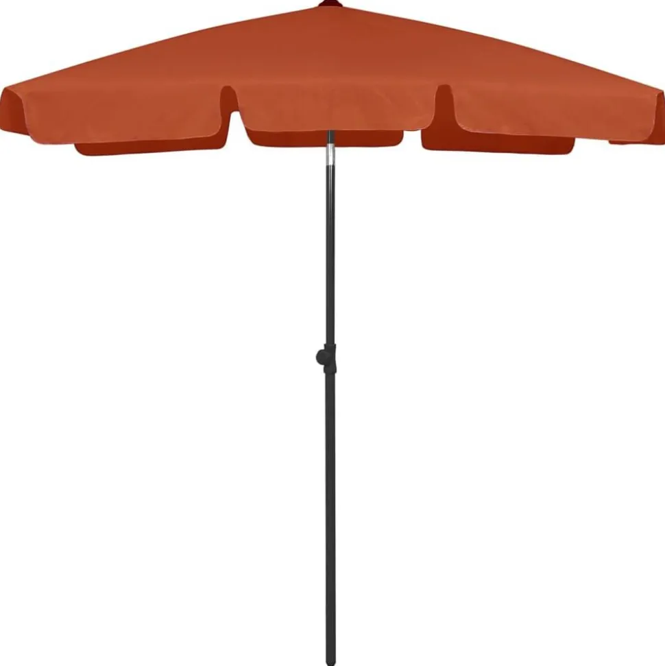 vidaXL Strandparasol 180x120 cm terracottakleurig
