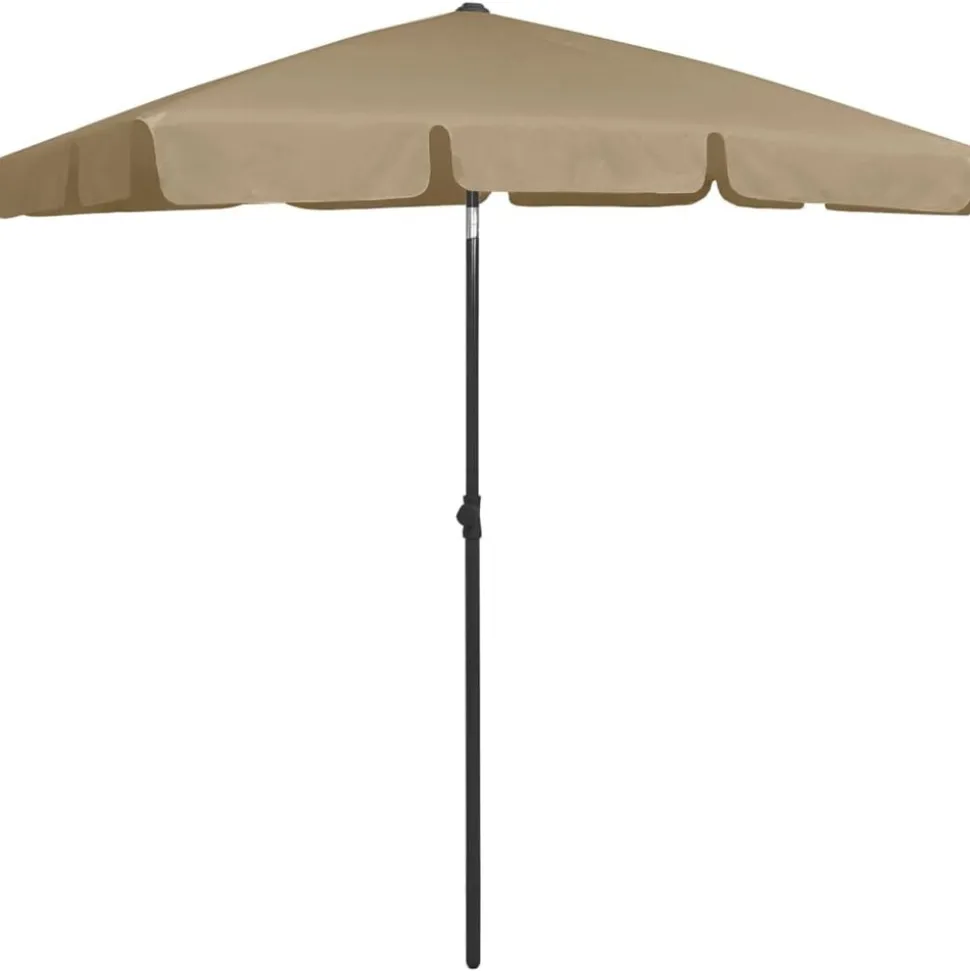 vidaXL Strandparasol 180x120 cm taupe